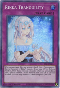Yu-Gi-Oh! 3X Rikka Tranquility - SESL-EN025 - Super Rare - 1st Ed- NEW - Image 1