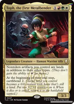 Toph, the First Metalbender [TLA - 247] - NM [Foil] TCG MTG - Image 1