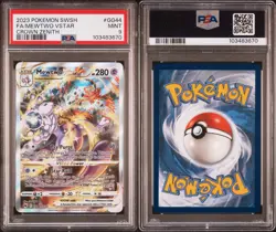 2023 Pokemon SWSH Crown Zenith Mewtwo VSTAR GG44/GG70 PSA 9 - Image 1