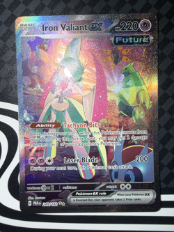 Pokemon TCG Iron Valiant Ex Special Illustration Rare 249/182 Paradox Rift NM - Image 2