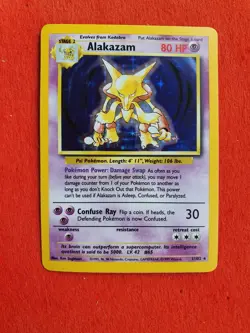 Alakazam 1/102 Pokemon TCG Base Set (1999) HOLO Rare NM - Image 1