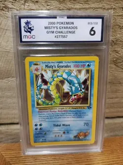 Pokemon: Gym Challenge RARE 2000 Holo Misty's Gyarados 13/132 GRADED MGC 6 - Image 1