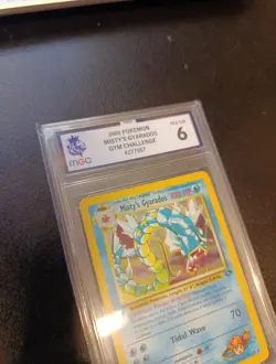 Pokemon: Gym Challenge RARE 2000 Holo Misty's Gyarados 13/132 GRADED MGC 6 - Image 4