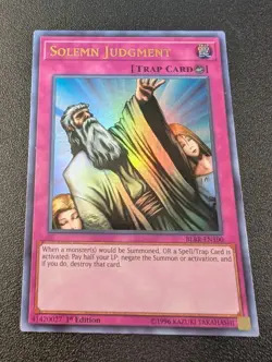 Solemn Judgment - BLRR-EN100 - Ultra Rare - 1st Edition LP - Image 1