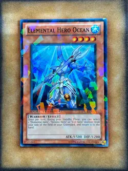 Yugioh Elemental Hero Ocean DT05-EN014 Duel Terminal Common NM - Image 1