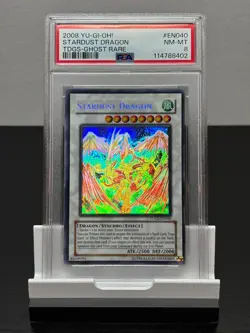 YU-GI-OH! STARDUST DRAGON GHOST RARE TDGS-EN040 PSA 8 - Image 1