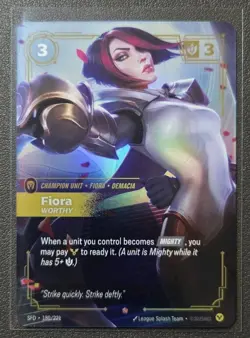 Riftbound Fiora EPIC Single CARD Spiritforged - 180 - League Of Legends - NM - Image 1