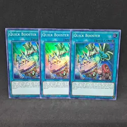 3x Quick Booster DASA-EN057 1st Edition Super Rare NM Near Mint Yu-Gi-Oh! Card - Image 1