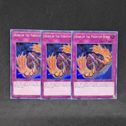 3x Horn of the Phantom Beast DASA-EN060 1st Edition Super Rare NM Yu-Gi-Oh! Card - Image 1
