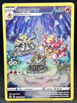 Pokemon TGC Magmortar Crown Zenith: Galarian Gallery Ultra Rare Card #GG03/GG70 - Image 1