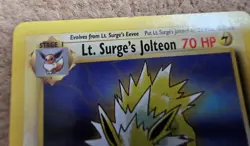 Lt. Surge's Jolteon 28/132 Gym Challenge 1st Edition Rare Pokemon Card WOTC - Image 2