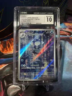 CGC 10 Poliwhirl 176/165 SV2a 151 Art Rare Japanese Pokemon Card GEM MINT - Image 1