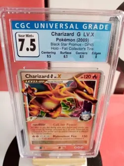 Charizard G LV. X DP45 - Holo - CGC 7.5 - Black Star Promo - Graded Pokemon Card - Image 3