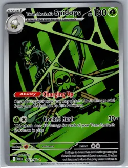 Team Rocket's Spidops 187/182 SV10: Destined Rivals - Pokemon Card - NM - Image 1