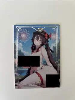 Hu Tao SW-09 Illustration Liquid Fantasy Card Set Genshin Impact - Image 1