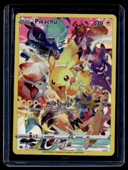 Pikachu Secret Rare 160/159 Full Art Crown Zenith Pokemon Card 2023 English - Image 1