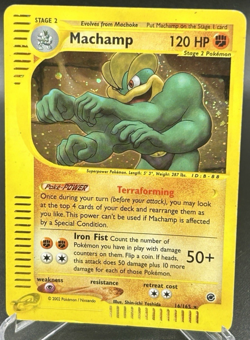 Machamp Holo 8/165 Expedition Pokemon Card WOTC 2002 - Image 1