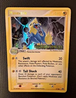 Manectric 7/106 Emerald English STAMPED Pokemon Card Reverse Holo - Image 2