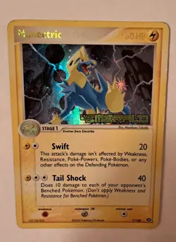 Manectric 7/106 Emerald English STAMPED Pokemon Card Reverse Holo - Image 4