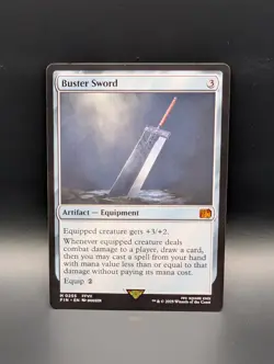 MTG - Buster Sword - Artifact (Equipment) - FIN #255 - Mythic - Image 1