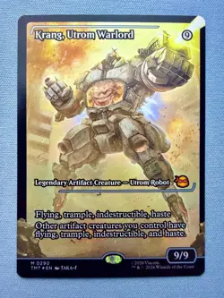 Krang, Utrom Warlord (Showcase) - NM -Teenage Mutant Ninja Turtles Foil MTG 290 - Image 1