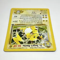 Pokemon Lt. Surge's Raichu 11/132 Gym Challenge Holo MP - Image 4