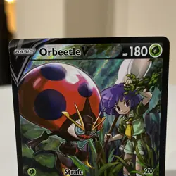 Pokemon Orbeetle V Ultra Rare Holo TG12/TG30 Lost Origin 180 HP TCG Card - Image 2