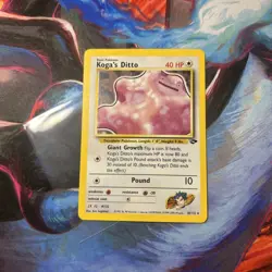 2000 Pokemon Gym Challenge Unlimited Koga's Ditto Holo #10/132 - Image 1
