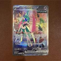 Pokemon Iron Valiant ex 249/182 SV04 Paradox Rift Rare Holo English NM/MT - Image 1