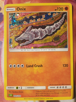 Onix CLV 010/034 English Pokemon Card TCG Classic Collection LP - Image 1