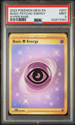 2023 Pokemon 151 Hyper Rare 207/165 Basic Psychic Energy PSA 9 MINT - Image 1