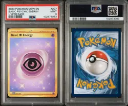 2023 Pokemon 151 Hyper Rare 207/165 Basic Psychic Energy PSA 9 MINT - Image 3