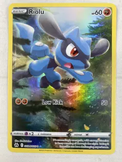 Riolu GG26/GG70 Crown Zenith: Galarian Gallery Holo Pokemon TCG Card NM - Image 1