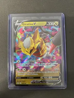 Pokemon TCG Giratina V 130/196 2022 Lost Origin Ultra Rare Card - LP Card - Image 1