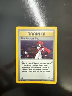 Pokemon TCG Gym Heroes MP The Rocket's Trap 19/132 HOLO - Image 1