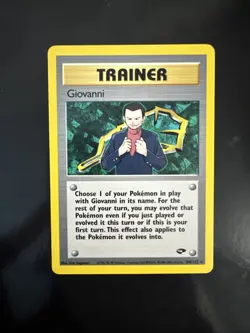 Pokemon TCG Trainer: Giovanni Gym Challenge Unlimited Rare Card 104/132 NM - Image 1