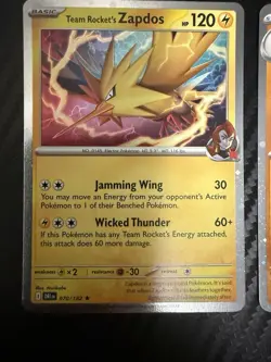 Pokemon Team Rocket’s Tyranitar, Zapdos, Articuno Cosmo Holo Promos Near Mint - Image 2