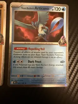 Pokemon Team Rocket’s Tyranitar, Zapdos, Articuno Cosmo Holo Promos Near Mint - Image 4