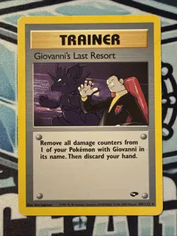 Giovanni's Last Resort 105/132 Pokemon Gym Challenge Rare - HP - Image 1