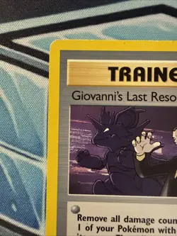 Giovanni's Last Resort 105/132 Pokemon Gym Challenge Rare - HP - Image 2