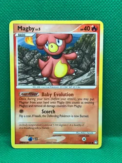 Pokemon Tcg Magby 88/123 Mysterious Treasures Non Holo - Image 1