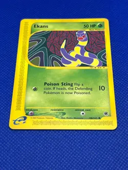 Pokemon TCG Ekans 108/165 Expedition Base Non Holo - Image 2