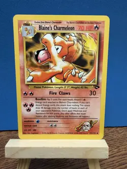 Pokemon TCG Blaine’s Charmeleon 31/132 Gym Challenge WOTC Vintage Card - Image 1