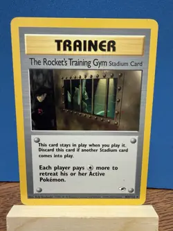 Pokemon TCG Rocket’s Training Gym 104/132 Gym Heroes WOTC Vintage Trainer Card - Image 1