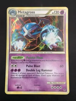 Pokemon Card HS Unleashed Single Card Holofoil Rare Metagross 4/95 - Image 1