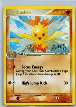 Combusken 16/100 EX Crystal Guardians Reverse Holo Rare Stamped Pokemon HP - Image 1