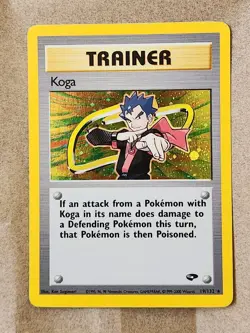 Koga Gym Challenge Holo Rare 19/132 Trainer - Pokemon NM - Image 1