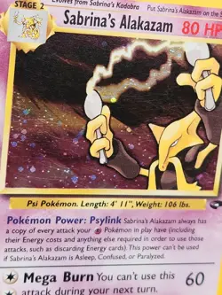 Sabrina's Alakazam 16/132 Gym Challenge Holo Rare Pokemon TCG - Image 4