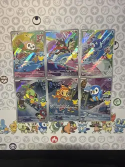 Pokemon First Partner Illustration 30th Collection Promo Set of 6 040-045 NM - Image 1