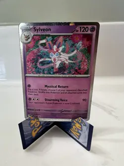Sylveon 172 Pokemon TCG Scarlet & Violet Black Star Promo Cosmos Holo NM - Image 1